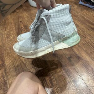 Gray High-Top Sneakers